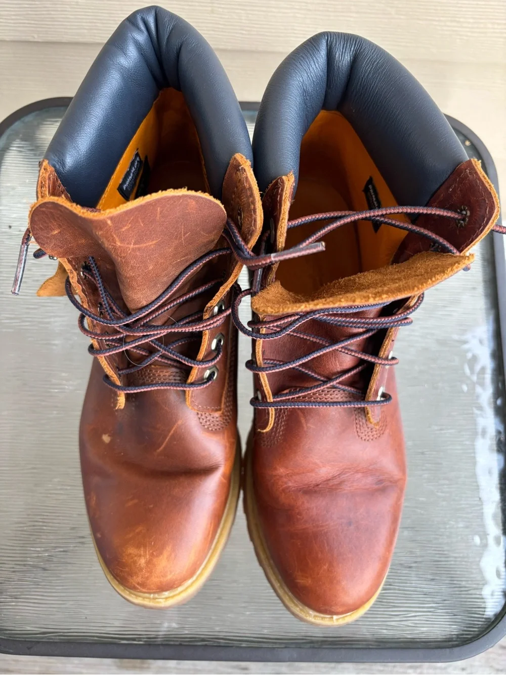 Brown Leather Timberland Primaloft 200GRAM Women’s Work Boots - Classic Lace-Up